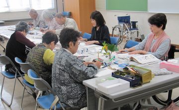 オンリーワンわたしたちの芸術祭練習の様子